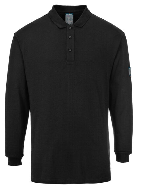 Modaflame Knit FR Long Sleeve Polo Shirt