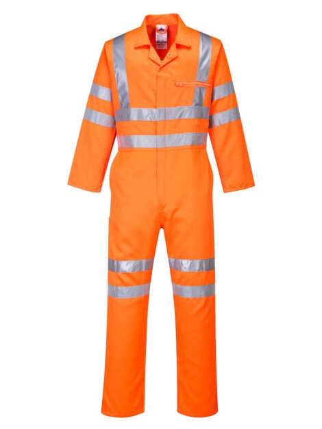 Hi-Vis Polycotton Service Coverall