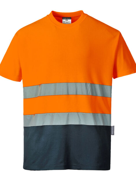 Hi-Vis Cotton Comfort Contrast T-Shirt