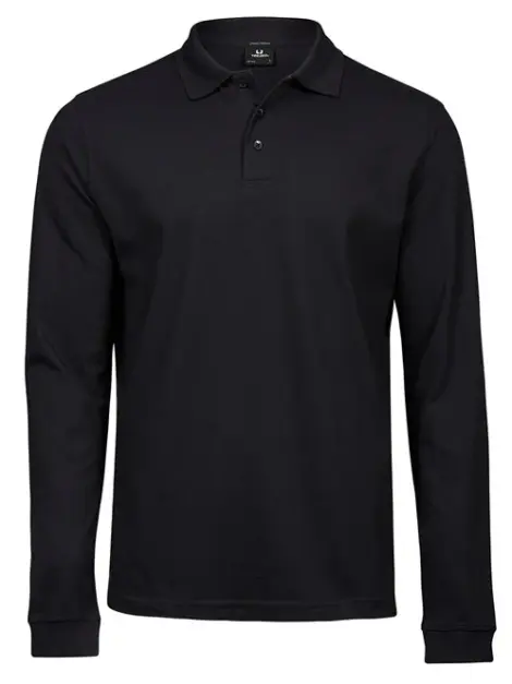 Luxury Stretch Long Sleeve Polo