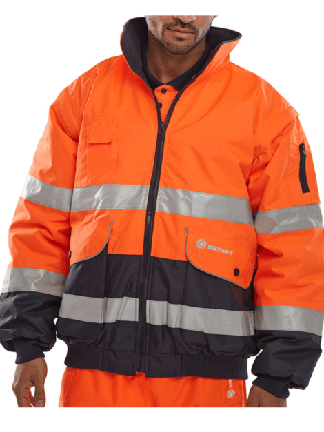Beeswift Two-tone Hi-vis Europa Bomber Jacket