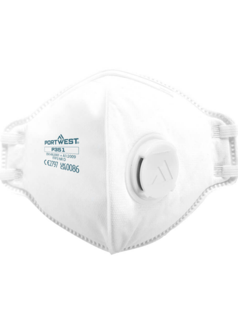 Valved Dolomite Fold Flat Respirator (Pack Of 20)