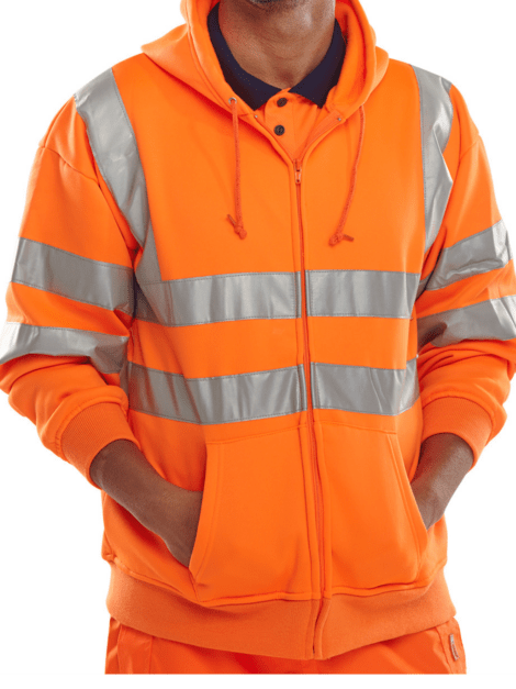 Beeswift Essential Hi-vis Zipped Hoodie