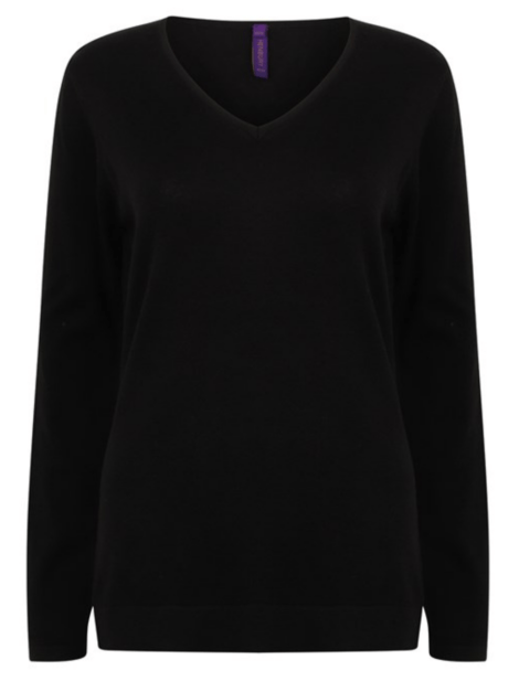 Women's 12 gauge v-neck jumper