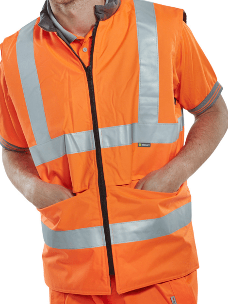 Beeswift Reversible Hi-vis Interactive Bodywarmer