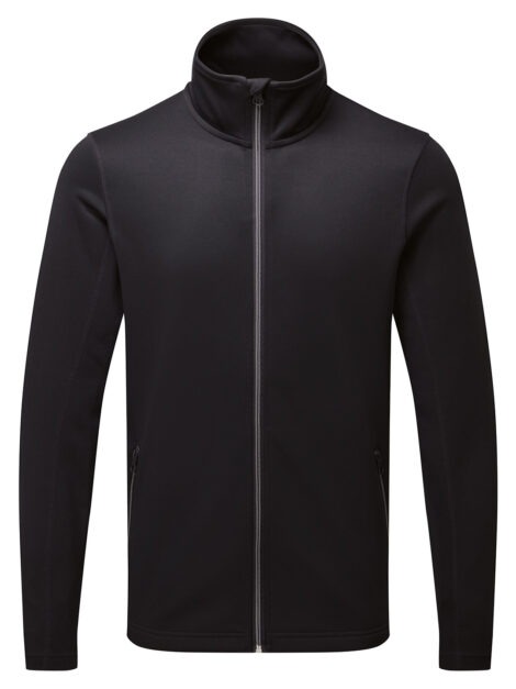 Men's spun dyed sustainable zip-through sweatshirt