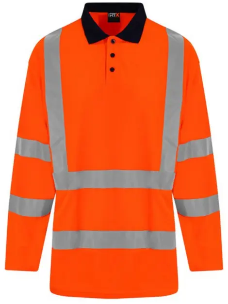 High visibility long sleeve polo