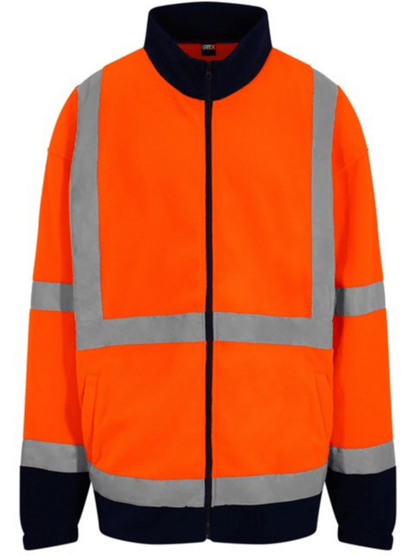 High visibility full-zip fleece