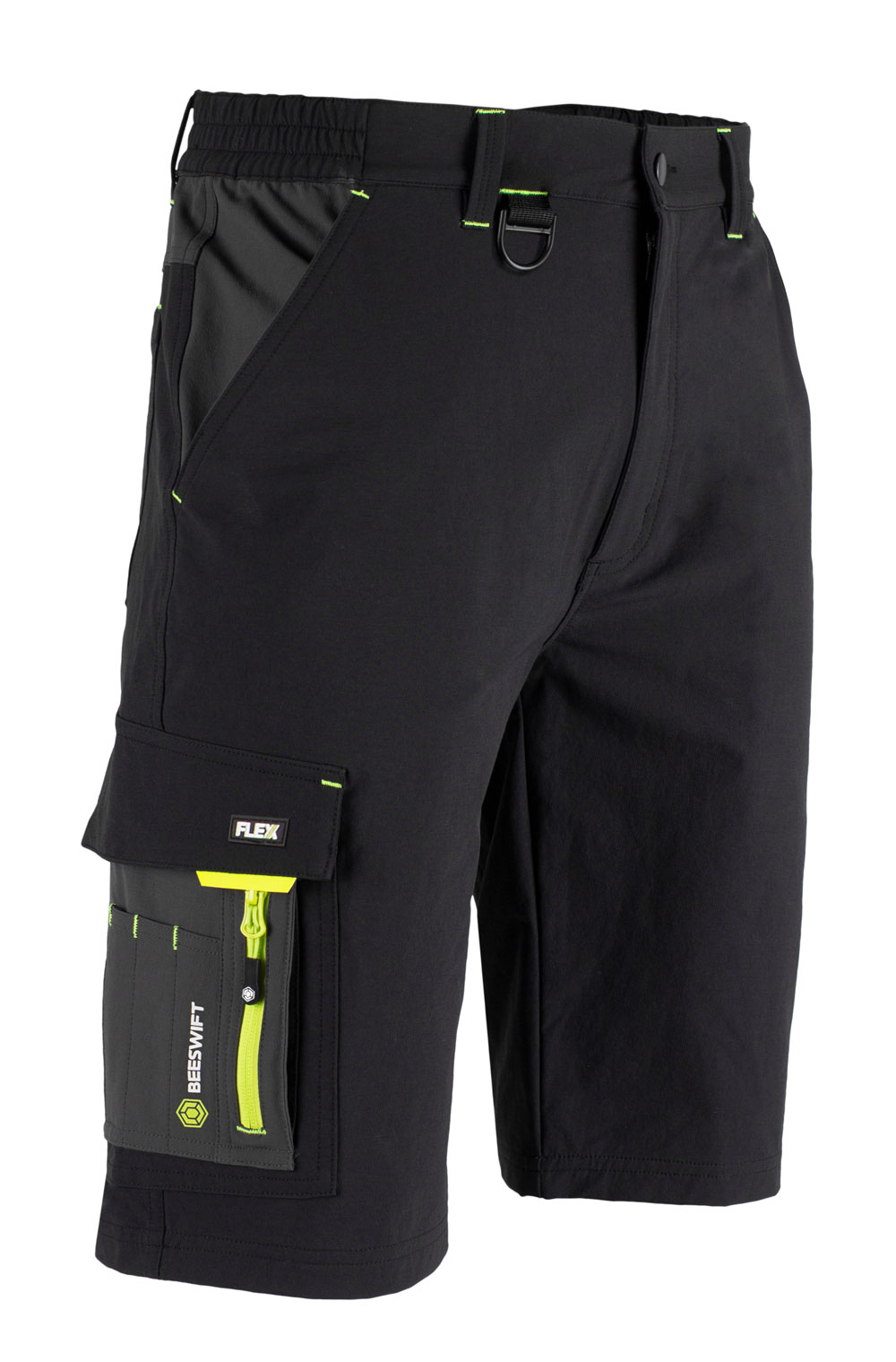 Beeswift Flex Workwear Shorts Black/grey