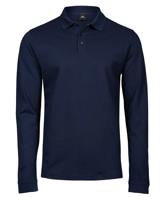 Tee Jays Luxury Stretch Long Sleeve Polo - Image 5